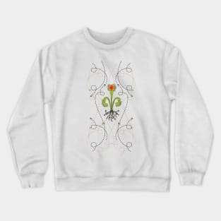 art nouveau venus fly trap fleur de lis Crewneck Sweatshirt